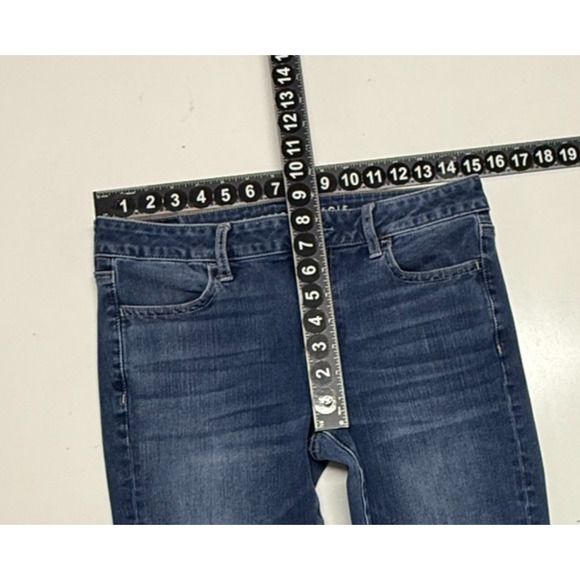 American Eagle Jeans Womens 10 Long Blue 360 Level Stretch Jegging Actual 30X30 - Picture 3 of 10